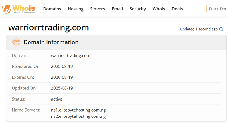ผลการค้นหา Whois
