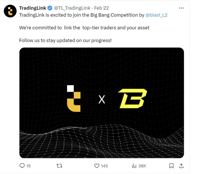 TradingLink First Tweet