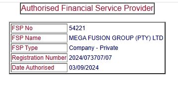 Platform claims to hold a license from the Financial Sector Conduct Authority (FSCA) of South Africa