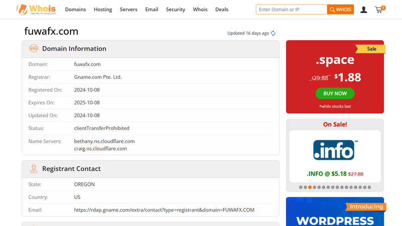 fuwafx.com whois