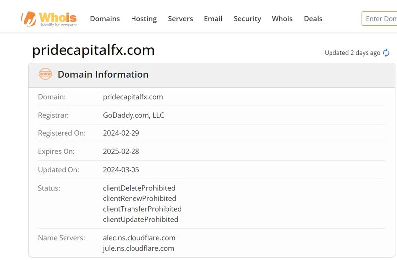 Background of Pride Capital FX