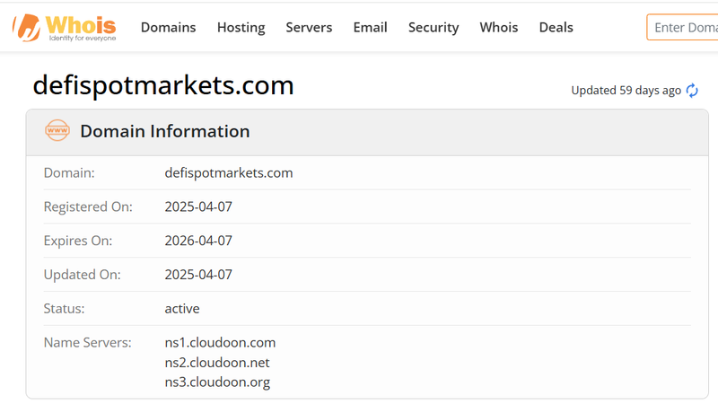 Whois Query Result