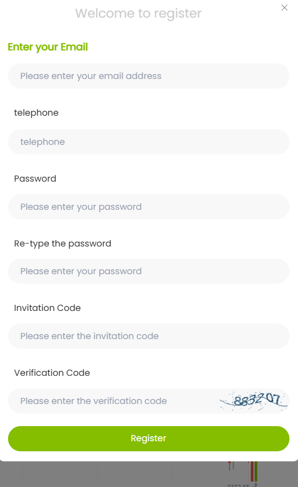 Registration Form Content