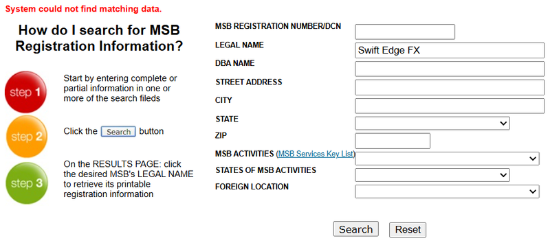 FinCEN Query Result