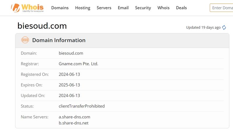 domain time of BIEsoud