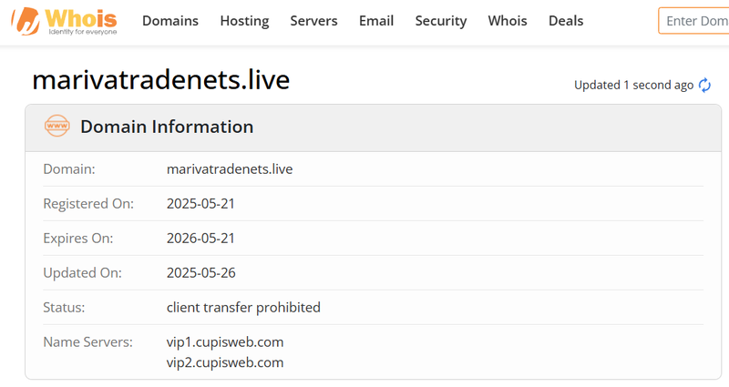 Whois Query Result