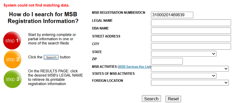 FinCEN Query Result ( 31000201469839 )