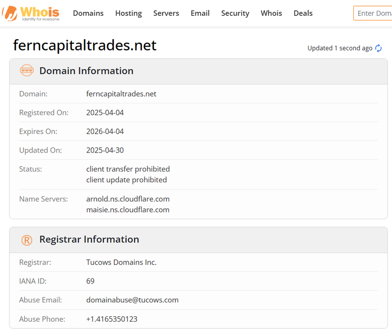 Whois Query Result