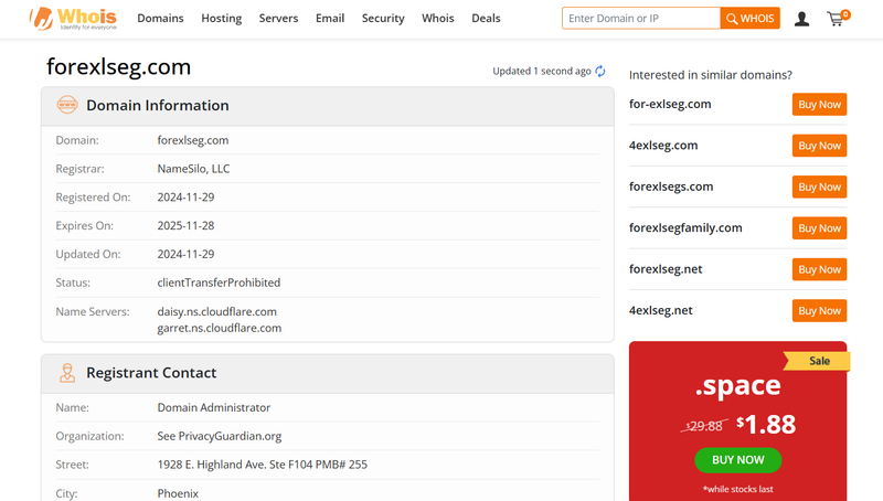 forexlseg.com whois