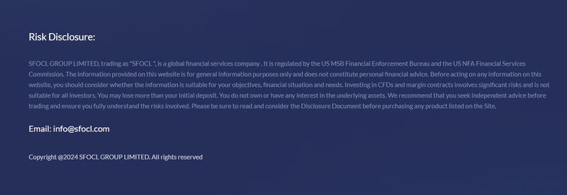SFOCL的官网信息