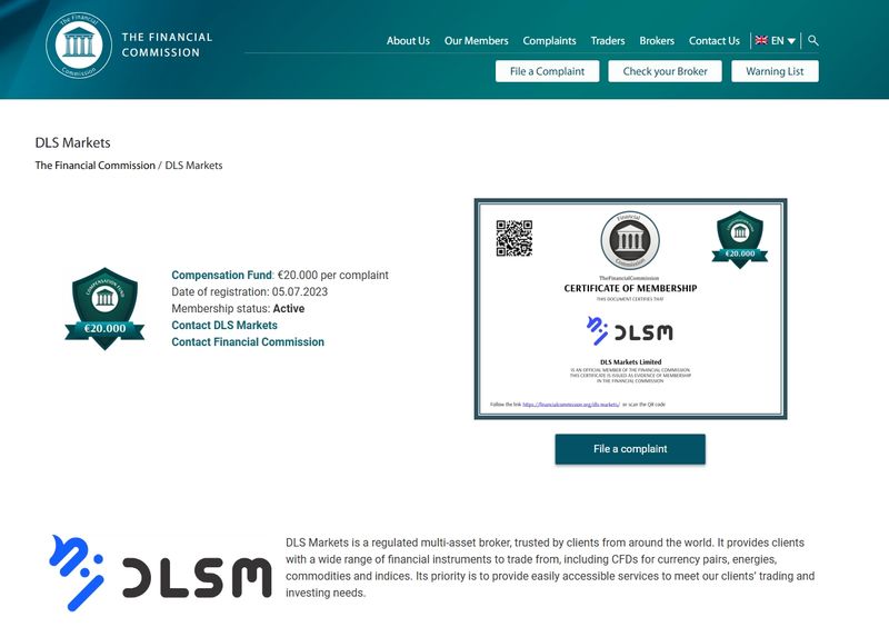 DLSM membership found in the Financial Commission