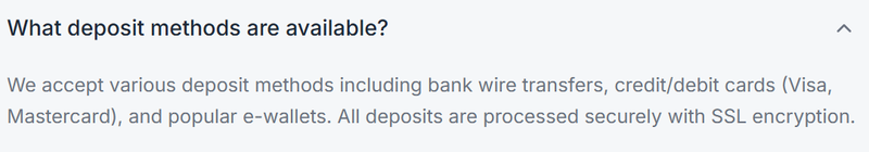 deposit and withdrawal