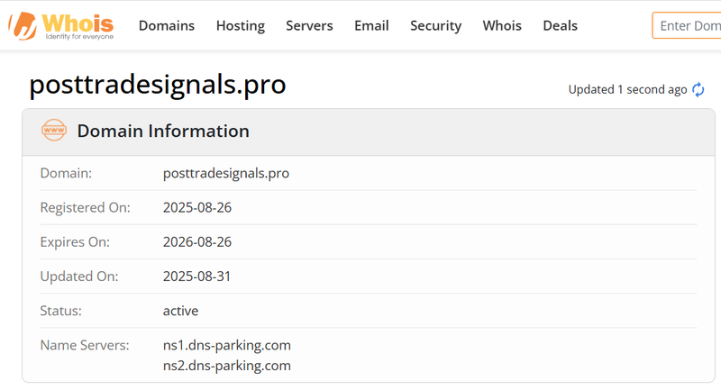 Whois Query Result