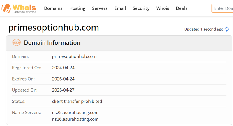 Whois Query Result