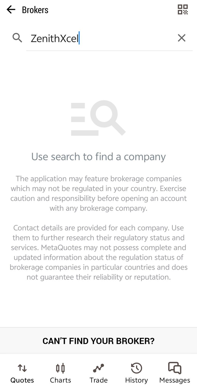 MT5 Query Result