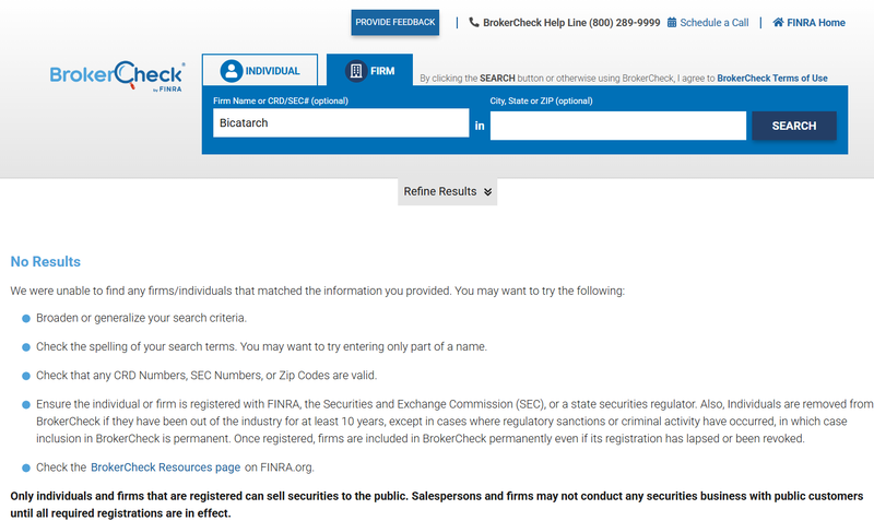 FINRA Query Result