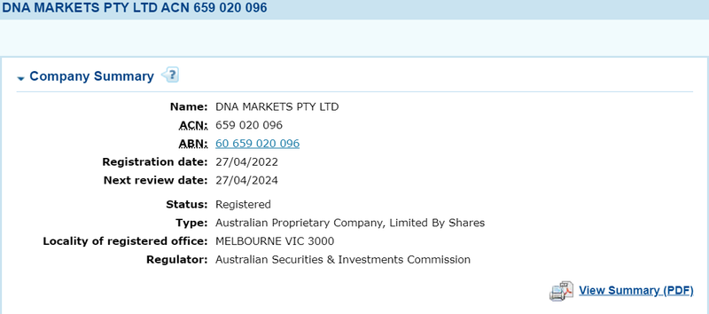 DNA Markets