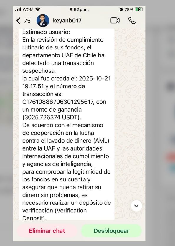 他们要求受害者必须支付一笔新的“验证押金”