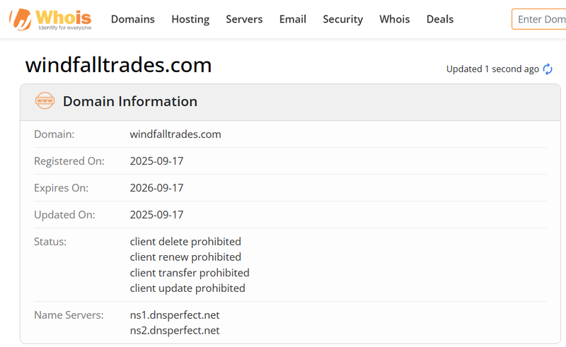 Whois Query Result