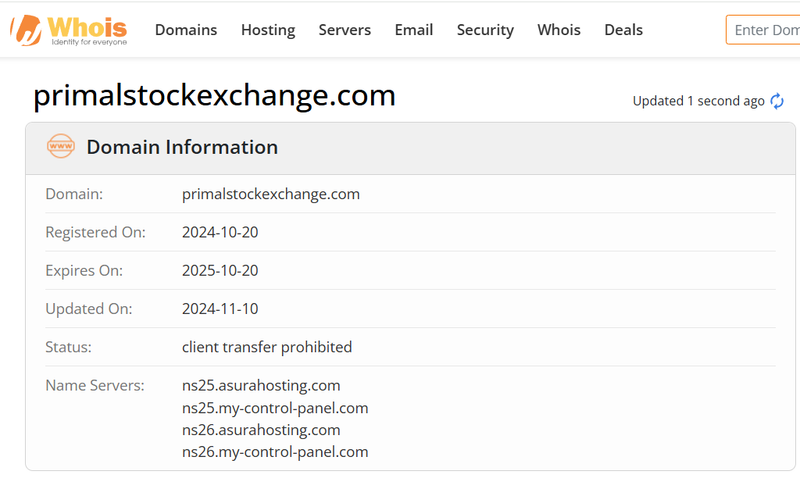 Whois Query Result