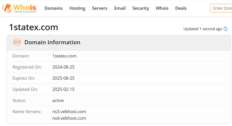 Whois Query Result