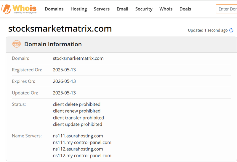 Whois Query Result