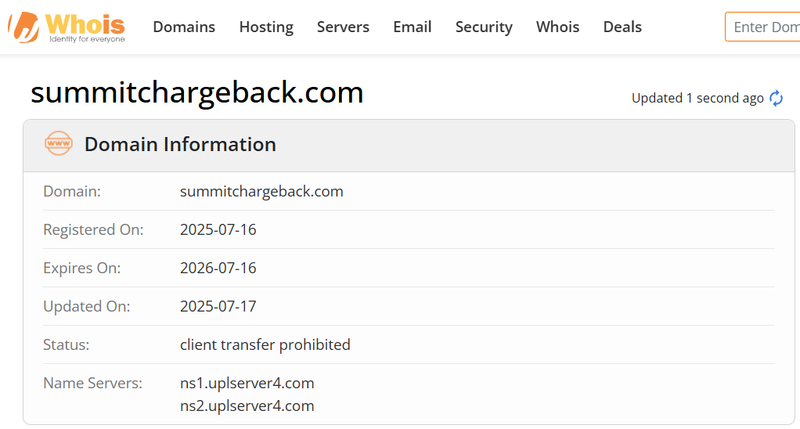 Whois Query Result