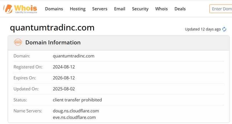 Whois Query Result