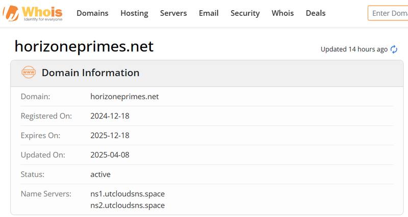 ผลการค้นหา Whois