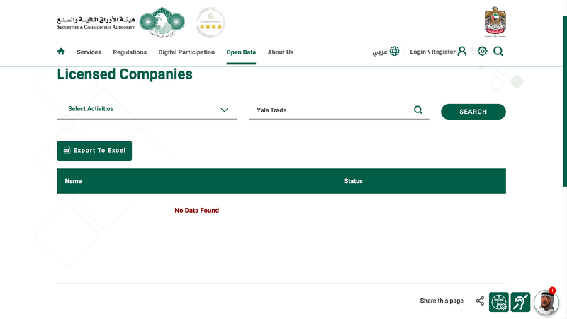 Securities and Commodities Authority (SCA)