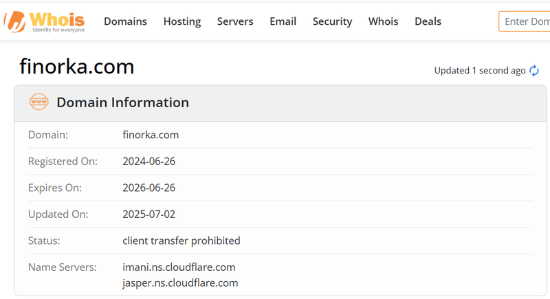 Whois Query Result