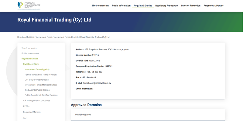 CySEC Query Result