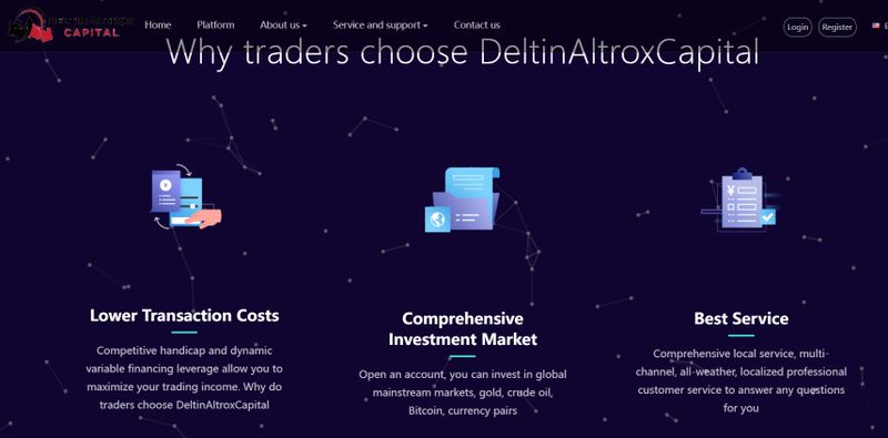 Deltin Altrox Capital's web