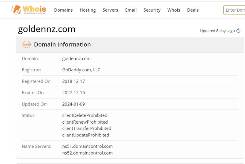 GDFX Whois registration