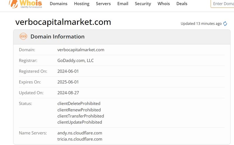 whois domain informationVerbo Capital