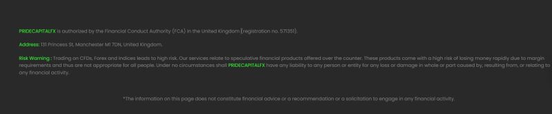 Background of Pride Capital FX
