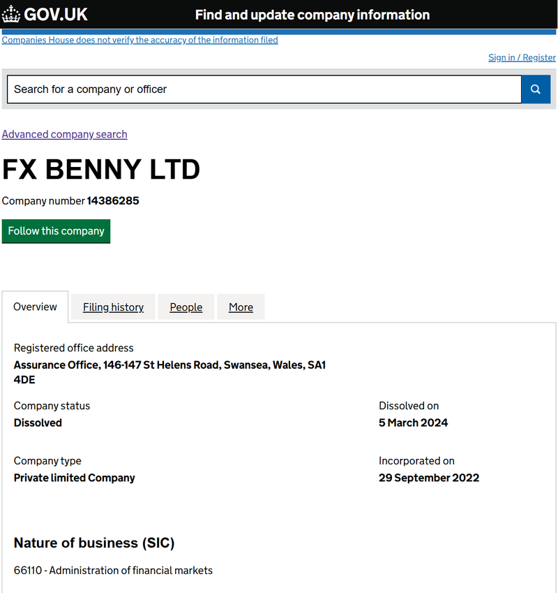 Company number 14386285