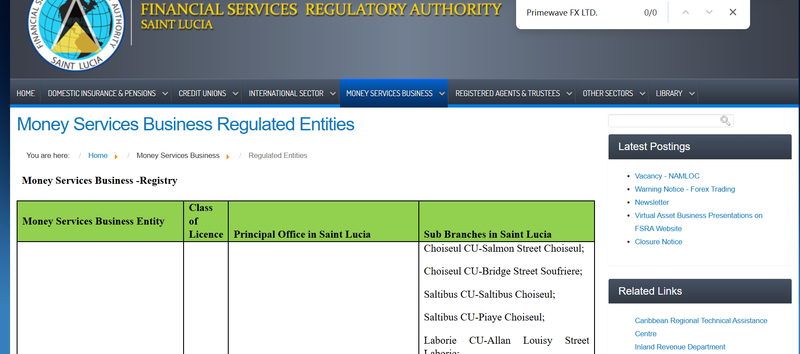 Regulatory Information Search