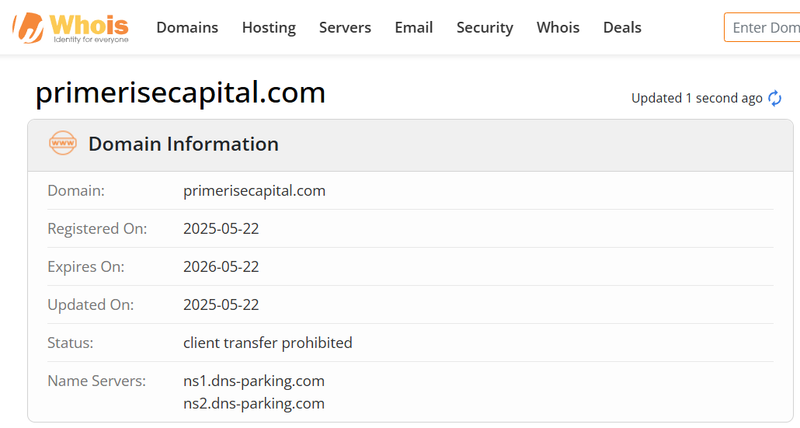 Whois Query Result