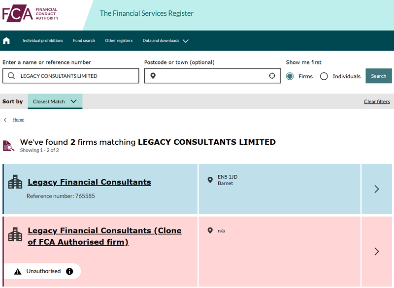 Autoridad de Conducta Financiera del Reino Unido (FCA)