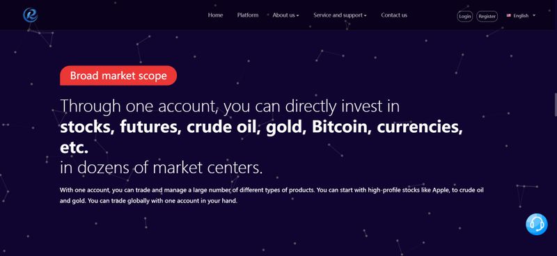 RH Trade的交易品种