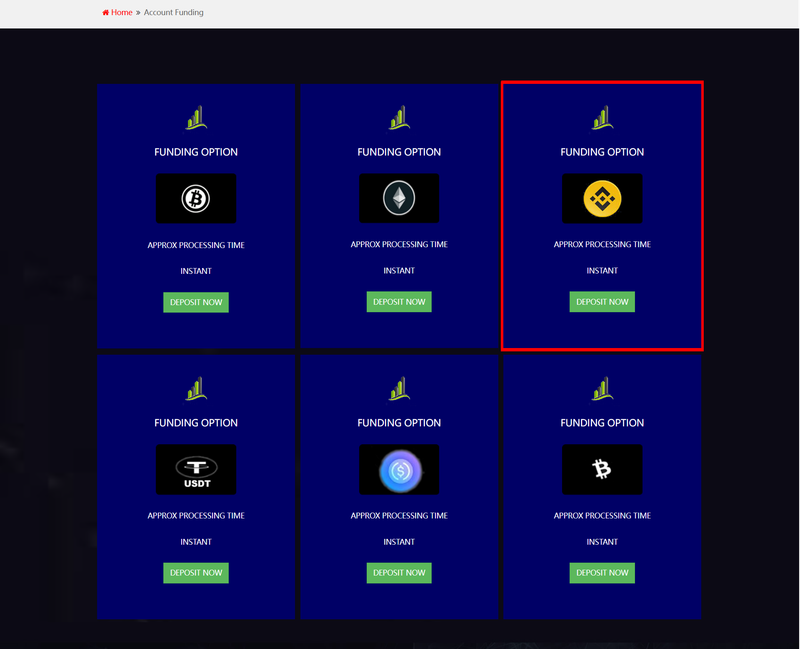 account funding