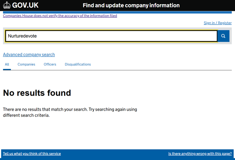 Companies House 조회 결과