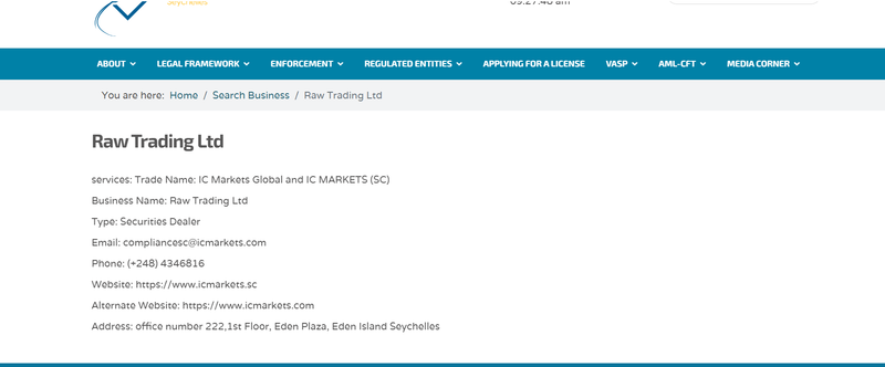 Raw Trading Ltd FSA