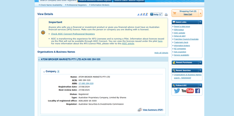 AM Broker.ASIC
