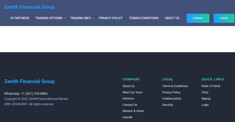 Zenith FinancialGroup Market