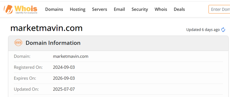 Whois результат запроса
