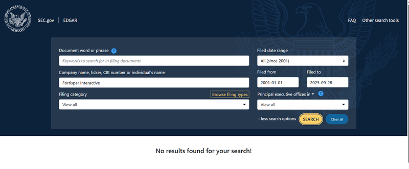 SEC Query Result