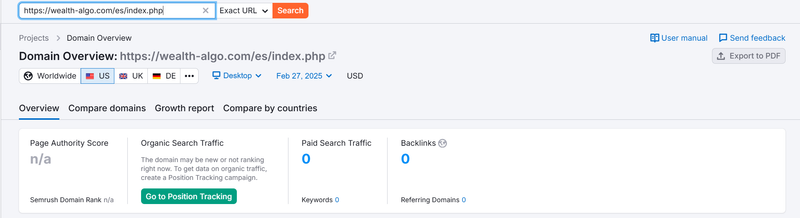 Semrush自然検索トラフィックデータ