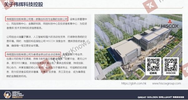 Material promocional de Weihui Technology Holdings